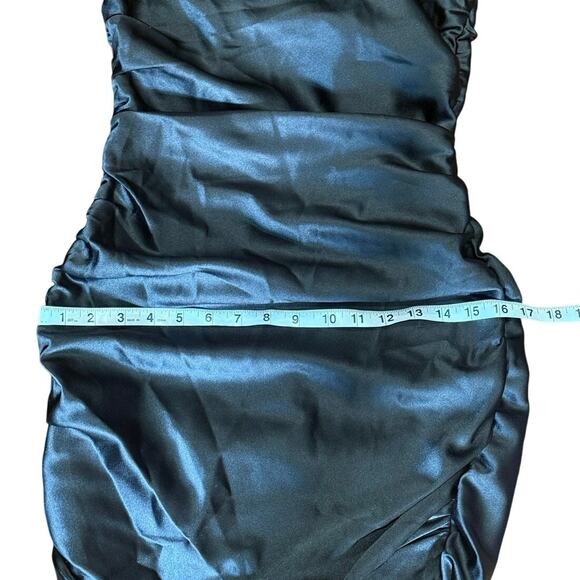 NWT Lioness Love Lane Strapless Ruched Black Mini Dress Size Small Urban Chic - Picture 11 of 16